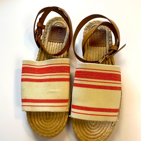 Tori Burch Espadrille Flats Stretch Canvas